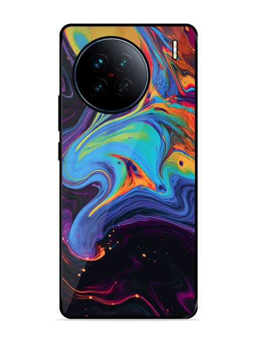 Liquid Dreamscape Glossy Soft Edge Case for Vivo X90 Chachhi