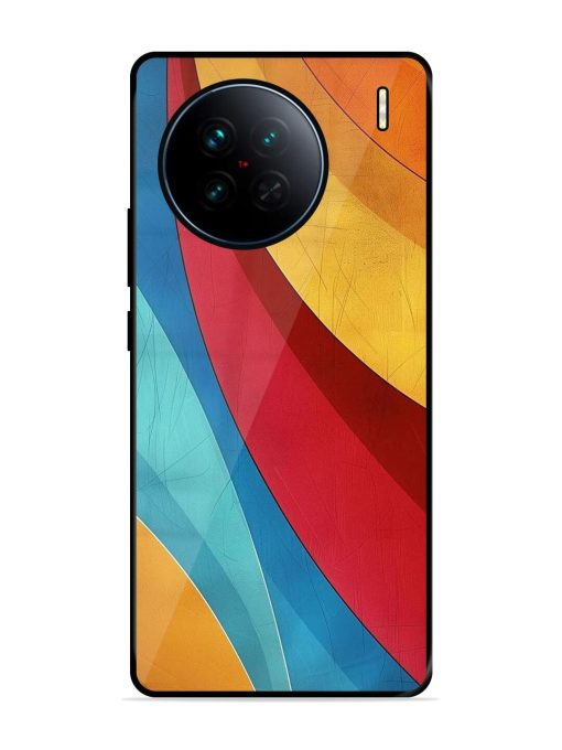 Curving Canvas Glossy Soft Edge Case for Vivo X90 Chachhi