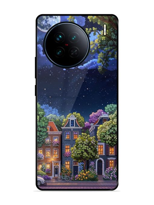 Moonlit Streets Glossy Soft Edge Case for Vivo X90 Chachhi