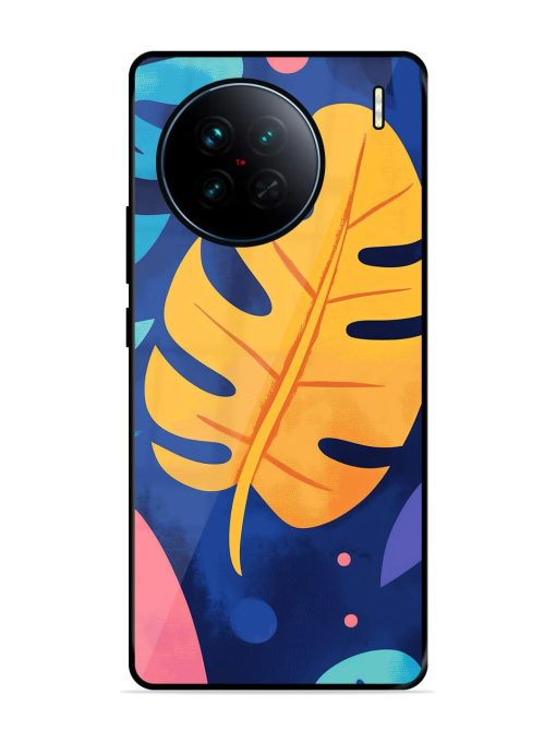 Tropical Tapestry Glossy Soft Edge Case for Vivo X90 Chachhi