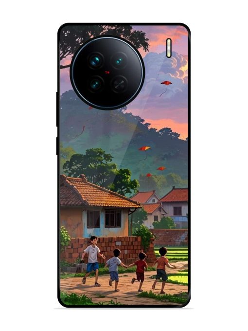 Sunset Play Glossy Soft Edge Case for Vivo X90 Chachhi