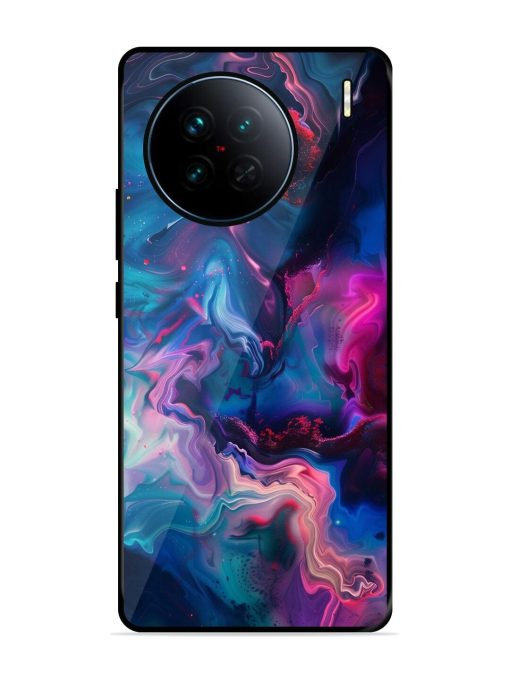 Cosmic Swirl Glossy Soft Edge Case for Vivo X90 Chachhi