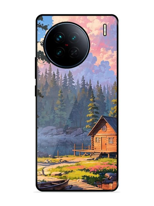 Lakeside Serenity Glossy Soft Edge Case for Vivo X90