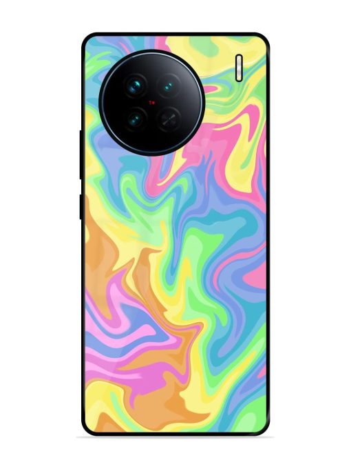 Whimsical Swirl Glossy Soft Edge Case for Vivo X90