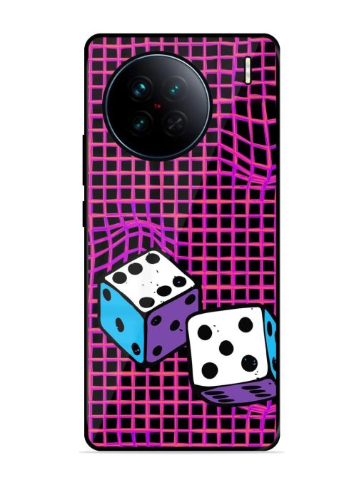 Glitched Dice Glossy Soft Edge Case for Vivo X90