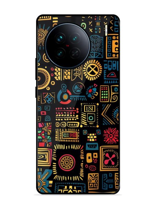 Tribal Tapestry Glossy Soft Edge Case for Vivo X90 Chachhi