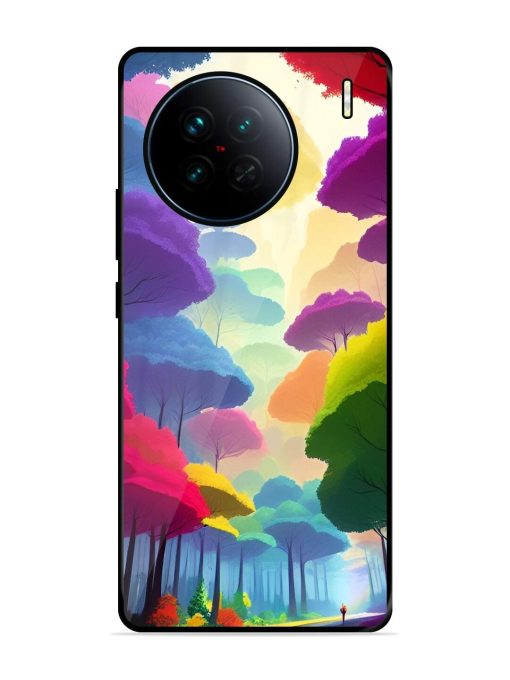 Rainbow Road Glossy Soft Edge Case for Vivo X90 Chachhi