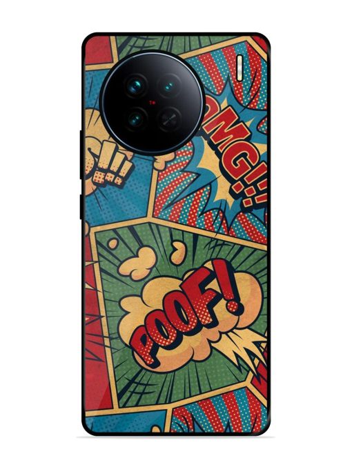 Comic Book Chaos Glossy Soft Edge Case for Vivo X90 Chachhi