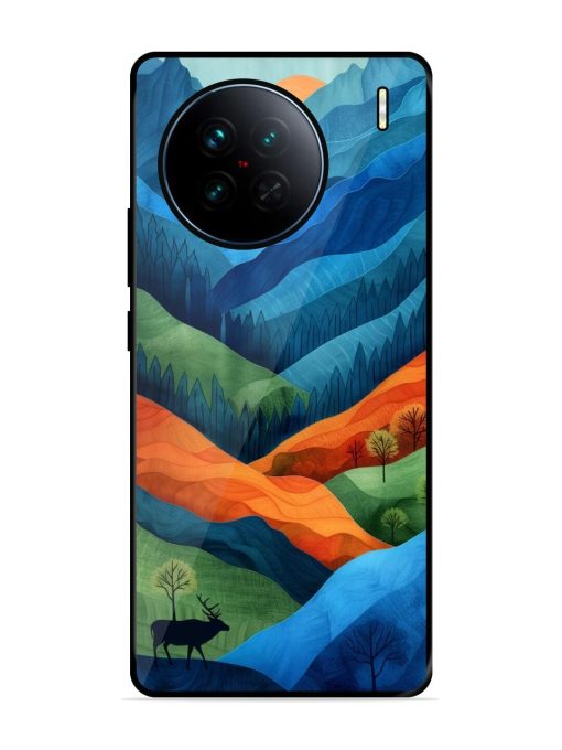 Layers Of The Land Glossy Soft Edge Case for Vivo X90