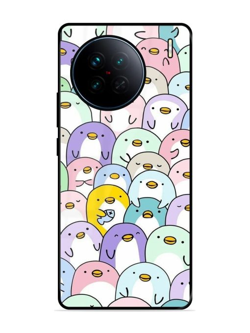 Penguin Party Glossy Soft Edge Case for Vivo X90 Chachhi