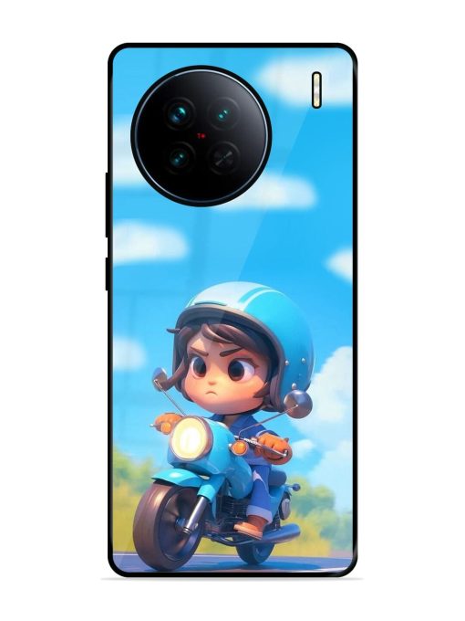 Little Rider Glossy Soft Edge Case for Vivo X90 Chachhi