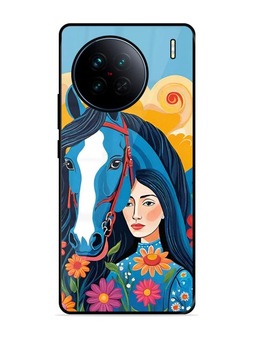 Equine Enchantment Glossy Soft Edge Case for Vivo X90 Chachhi