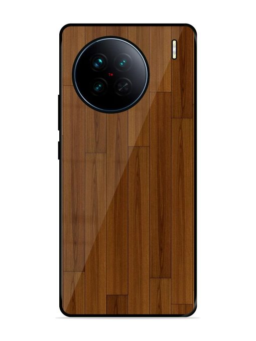 Warm Woodgrain Glossy Soft Edge Case for Vivo X90 Chachhi