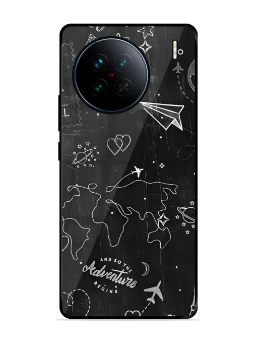 Wanderlust Sketchbook Glossy Soft Edge Case for Vivo X90 Chachhi