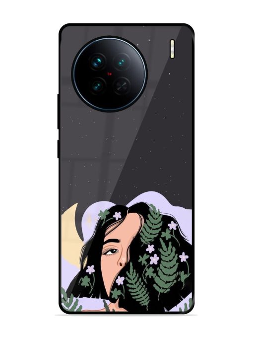 Lunar Lullaby Glossy Soft Edge Case for Vivo X90 Chachhi