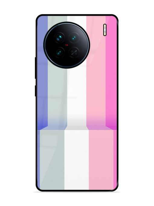 Pastel Palette Glossy Soft Edge Case for Vivo X90 Chachhi