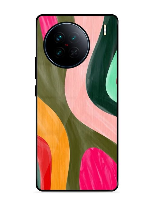 Wavy Wonderland Glossy Soft Edge Case for Vivo X90 Chachhi