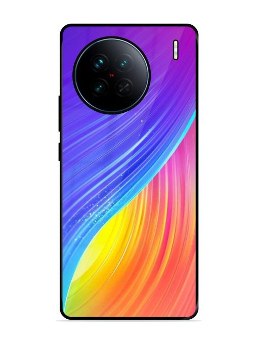 Neon Swirl Glossy Soft Edge Case for Vivo X90 Chachhi