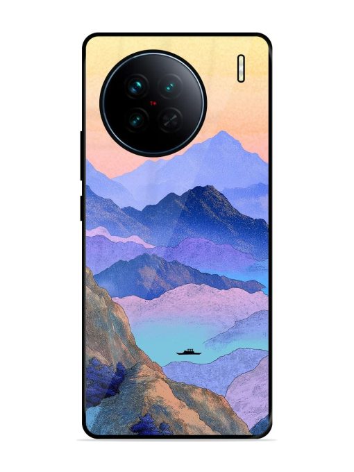 Mountain Mist Glossy Soft Edge Case for Vivo X90 Chachhi