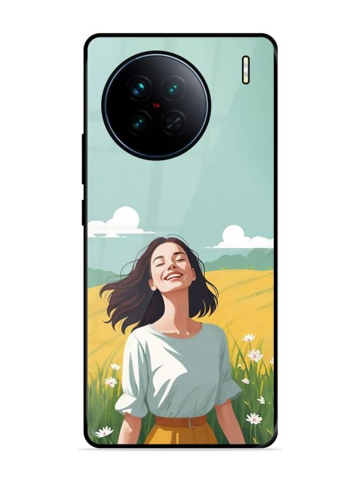 Girl Graffiti Glossy Soft Edge Case for Vivo X90