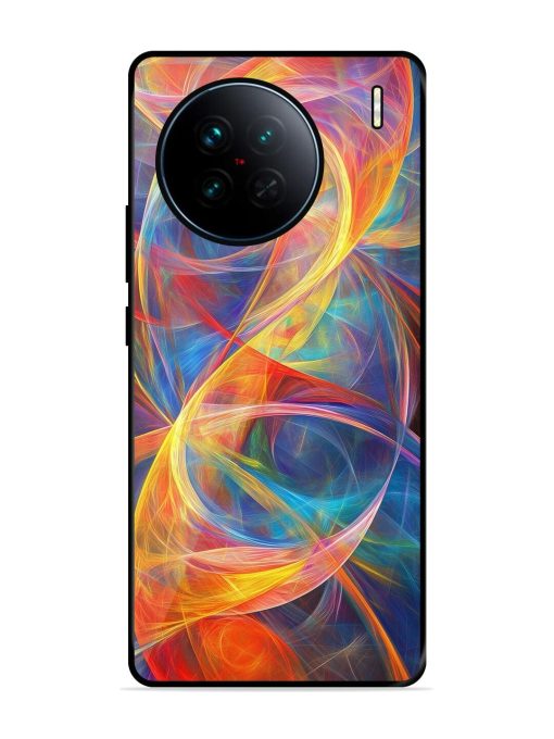 Cosmic Currents Glossy Soft Edge Case for Vivo X90 Chachhi