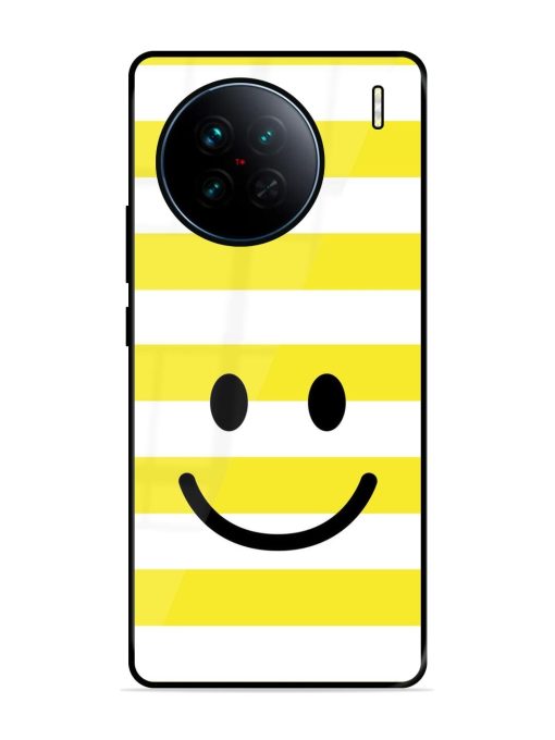 Smiling Stripes Glossy Soft Edge Case for Vivo X90 Chachhi