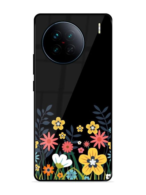 Floral Night Sky Glossy Soft Edge Case for Vivo X90 Chachhi