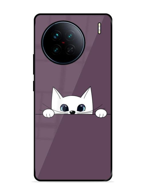 Peek-A-Boo Kitty Glossy Soft Edge Case for Vivo X90 Chachhi