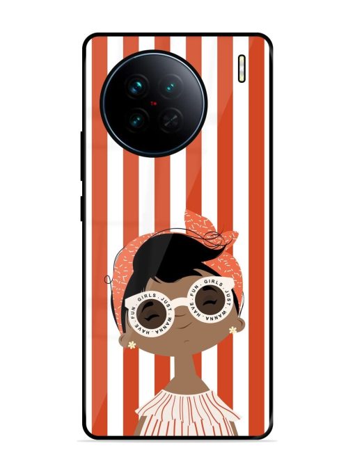 Girls Just Wanna Have Fun Glossy Soft Edge Case for Vivo X90 Chachhi