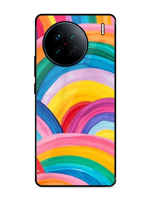 Rainbow Cascade Glossy Soft Edge Case for Vivo X90