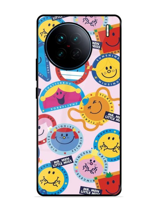 Whimsical Mr. Men & Little Miss Glossy Soft Edge Case for Vivo X90
