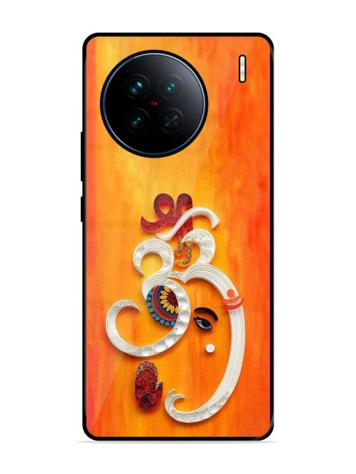 Ganesha In Quilling Art Glossy Soft Edge Case for Vivo X90 Chachhi