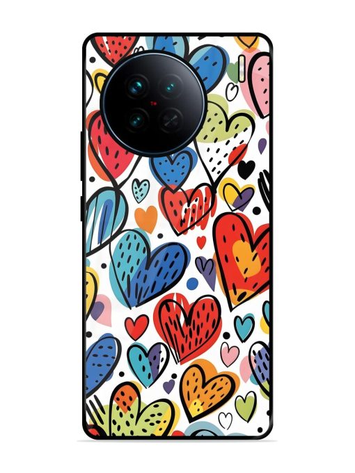 Heartfelt Harmony Glossy Soft Edge Case for Vivo X90 Chachhi