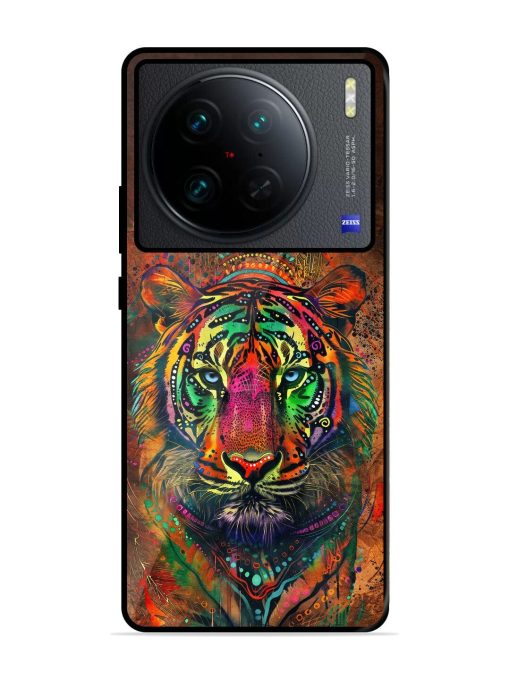 Cosmic Tiger Glossy Soft Edge Case for Vivo X90 Pro Chachhi