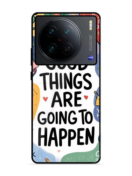 Uplifting Scribbles Glossy Soft Edge Case for Vivo X90 Pro Chachhi