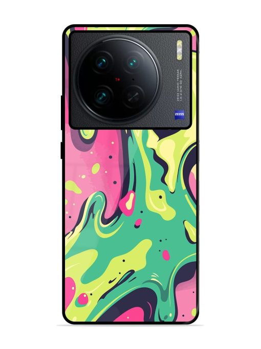 Gooey Grooves Glossy Soft Edge Case for Vivo X90 Pro Chachhi