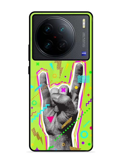 Neon Rock Glossy Soft Edge Case for Vivo X90 Pro Chachhi