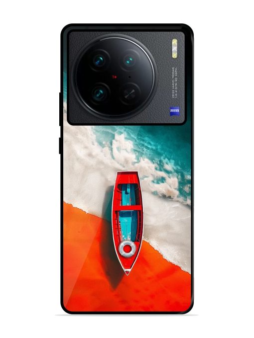 Crimson Tide Glossy Soft Edge Case for Vivo X90 Pro Chachhi