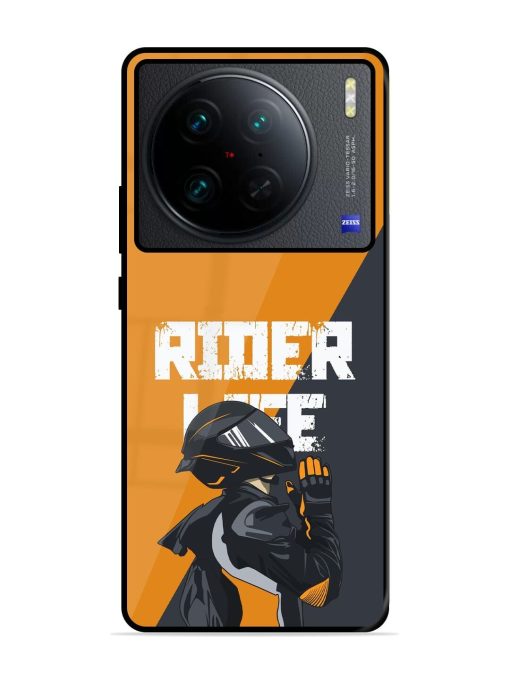 Ride Never Ends Glossy Soft Edge Case for Vivo X90 Pro Chachhi