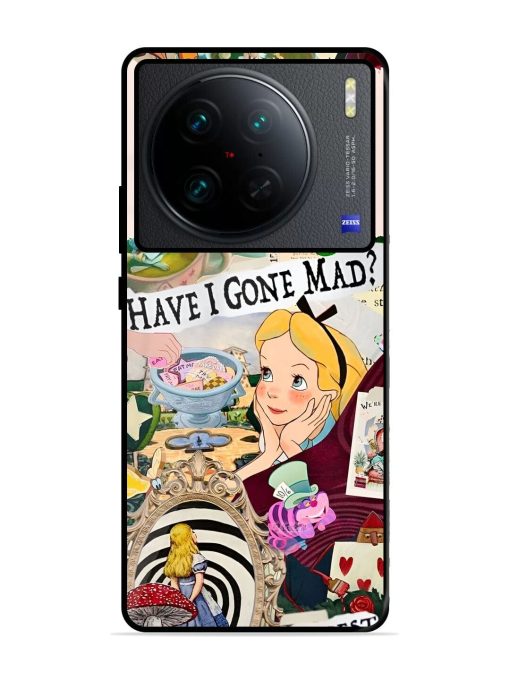 Mad Hatter'S Collage Glossy Soft Edge Case for Vivo X90 Pro Chachhi