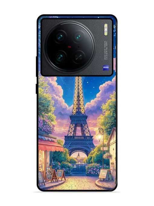 Twilight In Paris Glossy Soft Edge Case for Vivo X90 Pro Chachhi