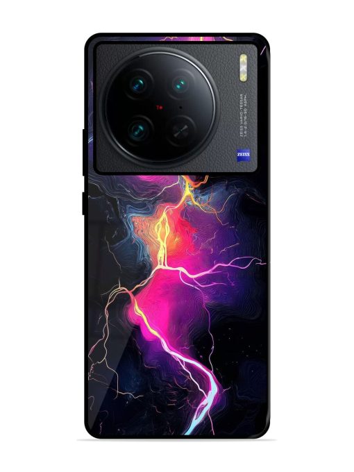 Electric Dreams Glossy Soft Edge Case for Vivo X90 Pro Chachhi