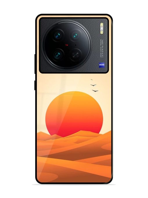 Desert Sunset Glossy Soft Edge Case for Vivo X90 Pro Chachhi