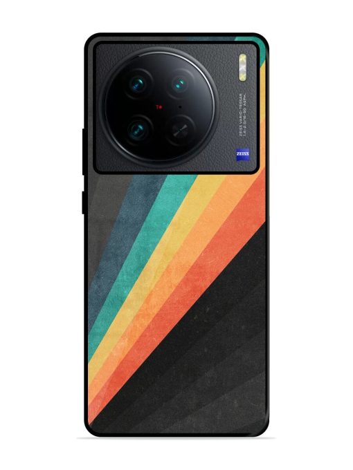 Retro Spectrum Glossy Soft Edge Case for Vivo X90 Pro Chachhi