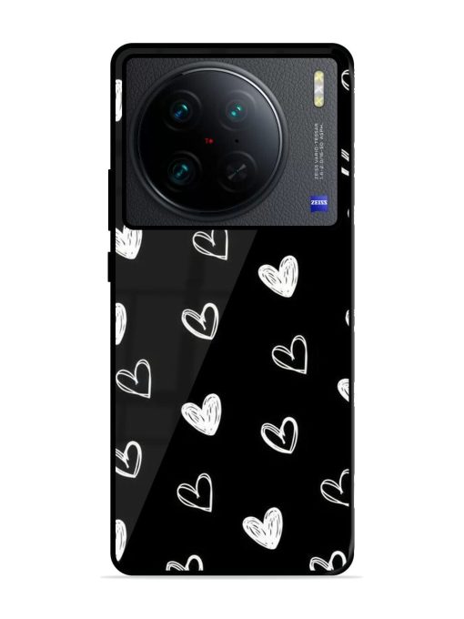 Scattered Hearts Glossy Soft Edge Case for Vivo X90 Pro Chachhi