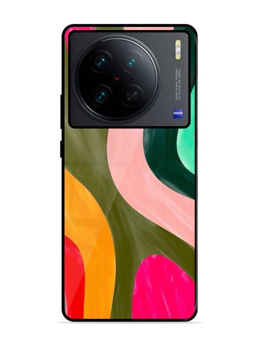 Wavy Wonder Glossy Soft Edge Case for Vivo X90 Pro Chachhi