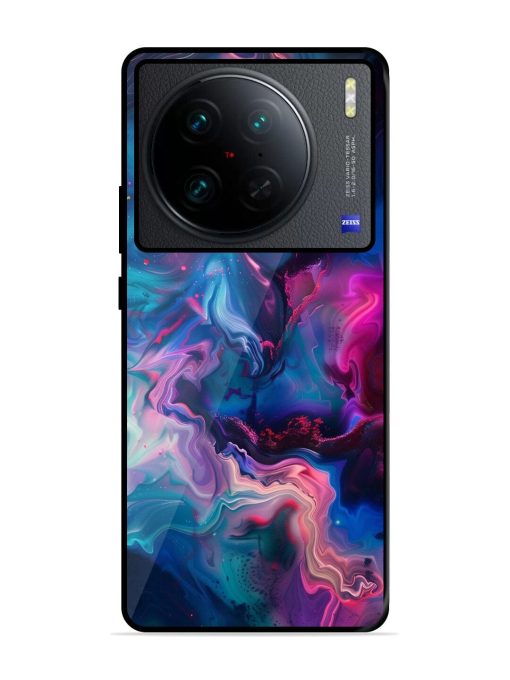 Cosmic Swirl Glossy Soft Edge Case for Vivo X90 Pro Chachhi