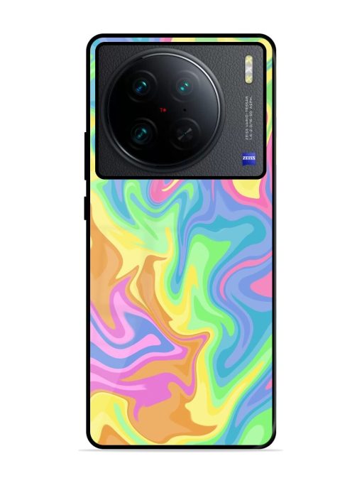 Whimsical Swirl Glossy Soft Edge Case for Vivo X90 Pro Chachhi