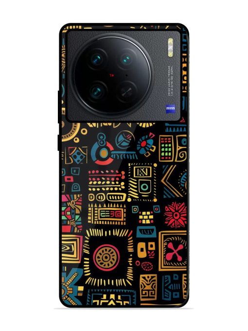 Tribal Tapestry Glossy Soft Edge Case for Vivo X90 Pro Chachhi