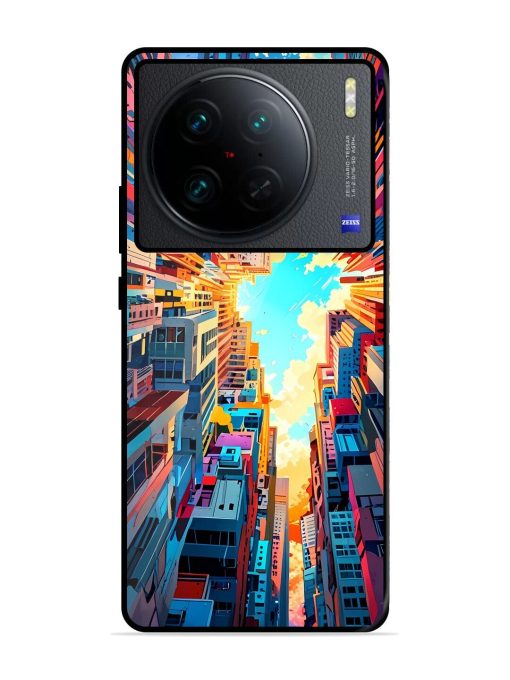 Skyward City Glossy Soft Edge Case for Vivo X90 Pro Chachhi